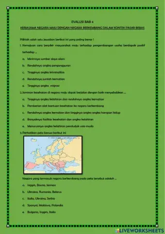 Kerjasama negara maju dan berkembang