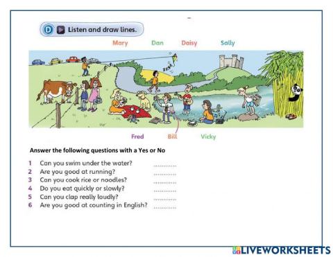 Listen comprehension 29