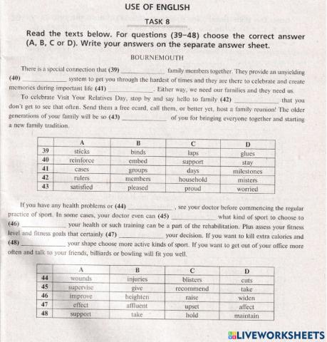 Use of English Extra 1-5