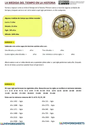 La medida del tiempo en la historia