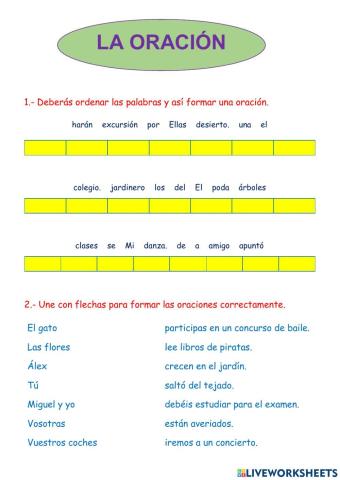 La oración