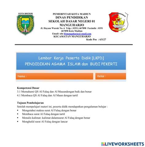 Pendidikan Agama Islam Kelas 4