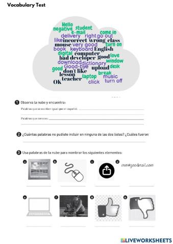 Vocabulary test technology
