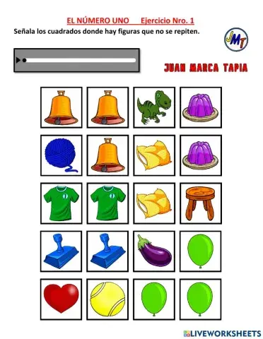 EL NÚMERO UNO. Ejercicios