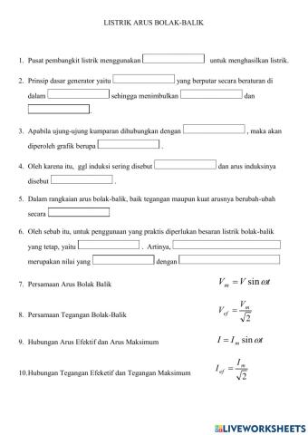 Pendahulan Arus Bolak Balik