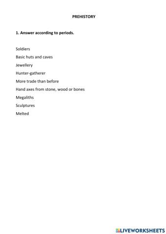 Prehistory
