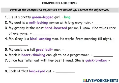 Compound adjectives