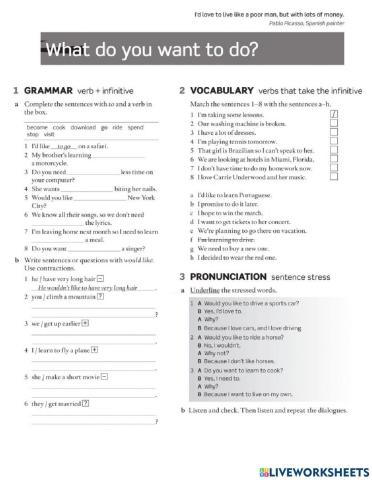 What do you want to do