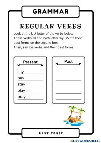 Regular Verbs (Past Tense)