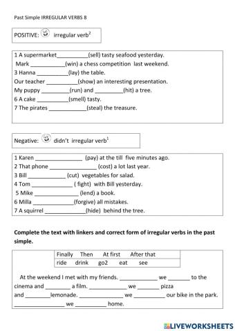 Past Simple Irregular verbs