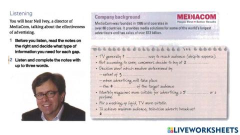 BA U9 Advertising (listening)