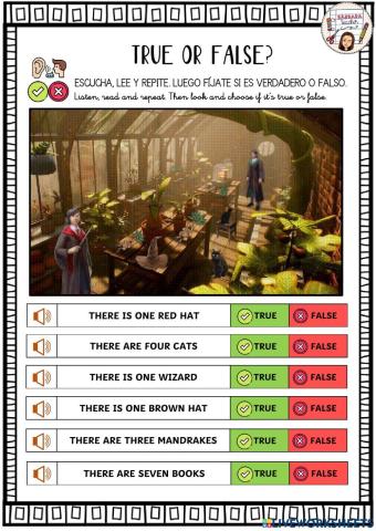 Thereis there are true false