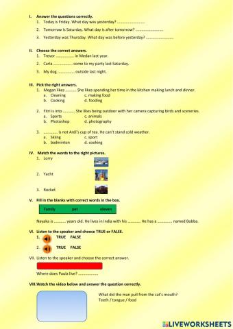 Training Liveworksheets