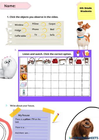 English - Prepositions of place