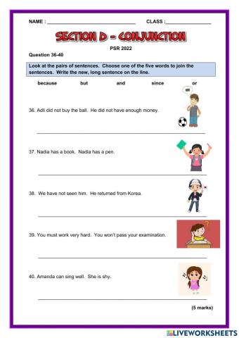 Section D Conjunction PSR 2022