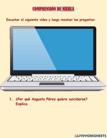 Comprensión de NIEBLA