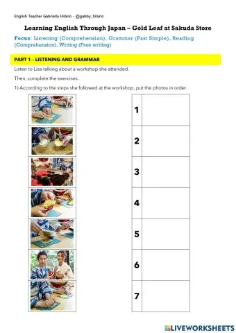 Learning English Through Japan – Gold Leaf at Sakuda Store