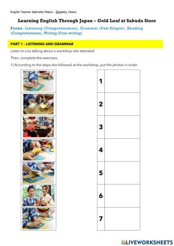 Learning English Through Japan – Gold Leaf at Sakuda Store