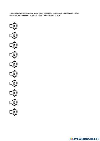 Where we live, prepositions and phonetic gr tr dr
