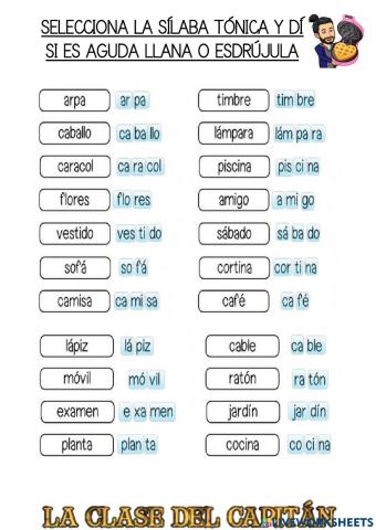 3º t2 agudas y tónicas