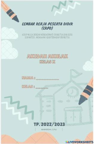 LKPD 3 Adab Terhadap Orang Tua