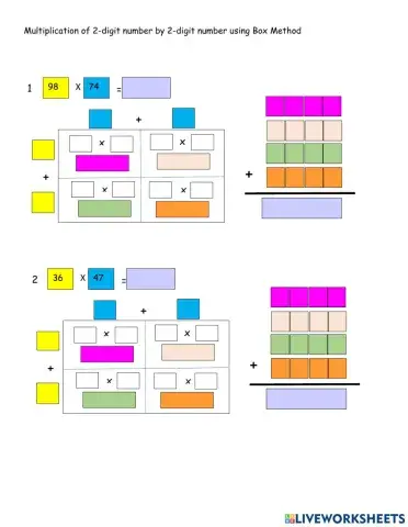 Multiply 2-digit by 2-digit