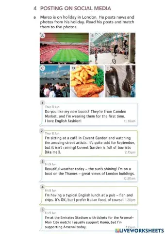 Writing a post online