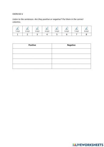IE0, Unit 7, Listening and Speaking, Exercise 6