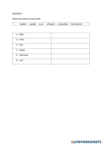 IE0, Unit 7, Listening and Speaking, Exercise 7