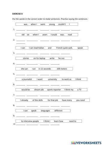 IE0, Unit 7, Listening anf Speaking, Exercise 8
