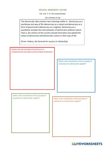 Political democratic culture