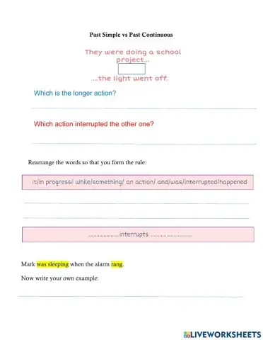 PET Past Simple vs Past Continuous