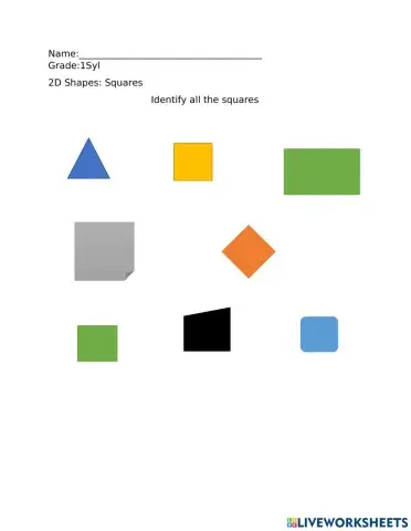 2D shapes