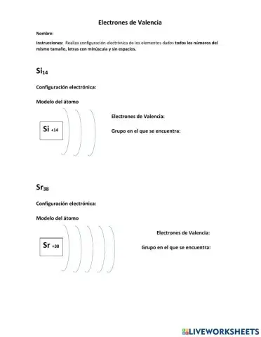 Electrones de valencia