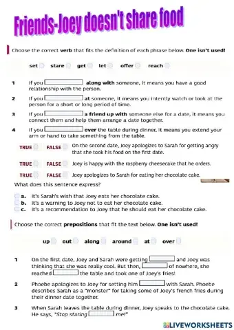 Friends - Joey Doesn't Share Food!