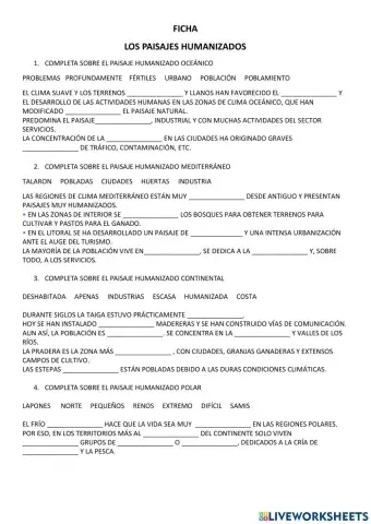 El paisaje humanizado