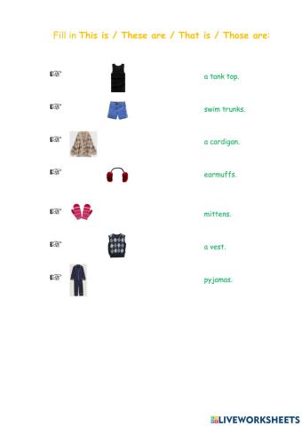 This is-That is-These are-Those are