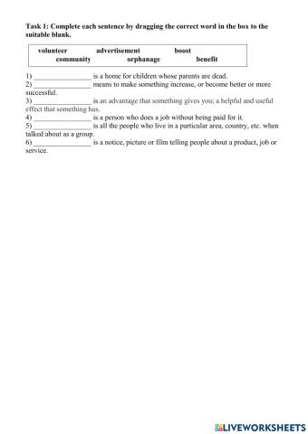 Unit 4: FOR A BETTER COMMUNITY