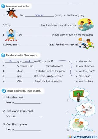 Smart Junior 3 Unit 2 Revision WB