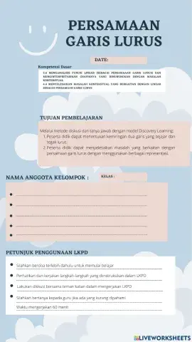 Persamaan Garis Lurus