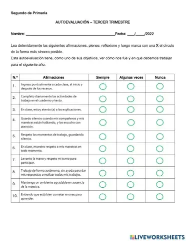3.- Autoevaluación
