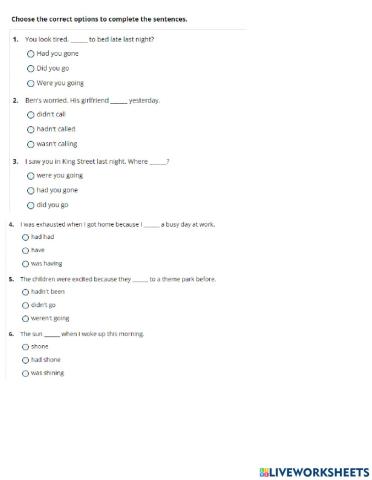 Past tenses and used to