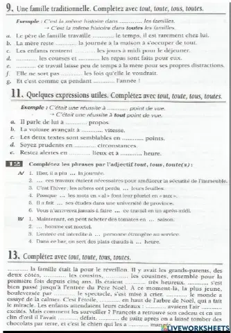 Adjectifs et pronoms indéfinis