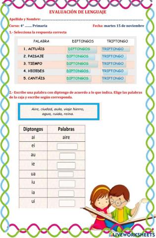 Evaluación de lenguaje