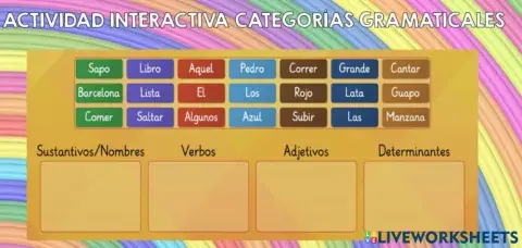 Categoríasgramaticales