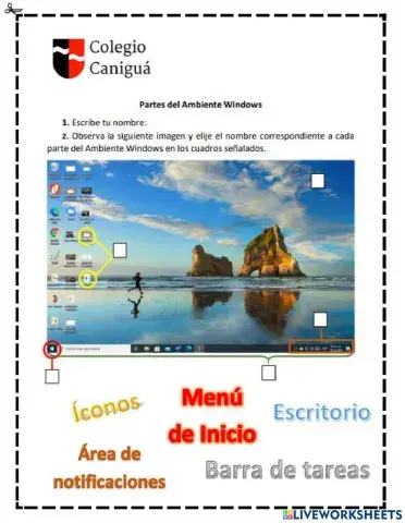 Partes del Ambiente Windows 2