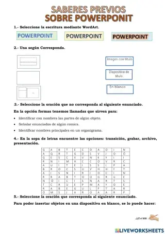 Conocimiento previos