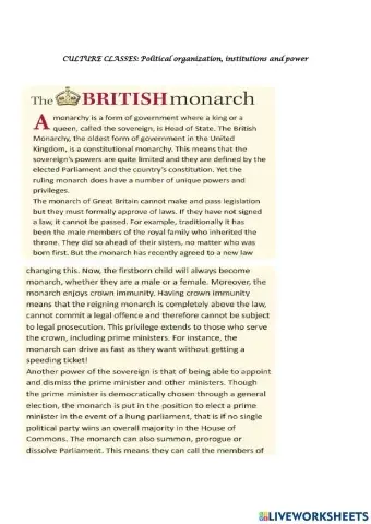 Culture classes: Assignment 1