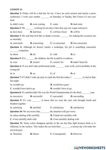 Lesson 14