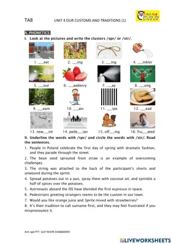 Ta8- unit 1 our customs and traditions-1